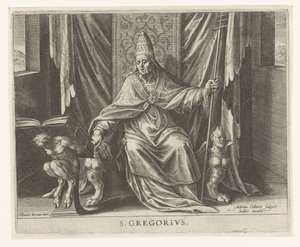 Church Father Gregory by Adriaen Collaert