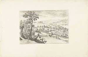 Landscape with a Cornfield by Adriaen Collaert