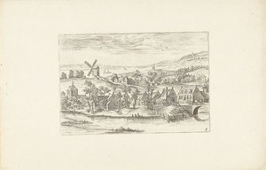Landscape with a River and a Windmill by Adriaen Collaert