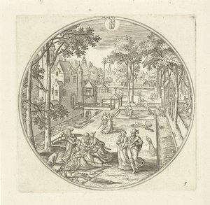 May (series title: The Twelve Months) by Adriaen Collaert