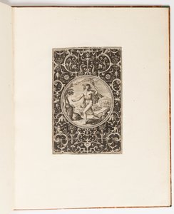 Mercury, Plate from a Suite of 6 Ornamental Designs with the Judgement of Paris by Adriaen Collaert