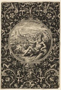 Neptune as a River God, plate two from The Judgment of Paris by Adriaen Collaert