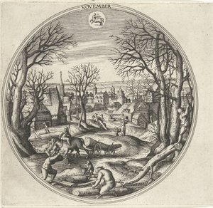November (The Twelve Months series) by Adriaen Collaert