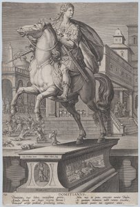 Plate 12: Equestrian Statue of Domitian, ca. 1587-89 by Adriaen Collaert