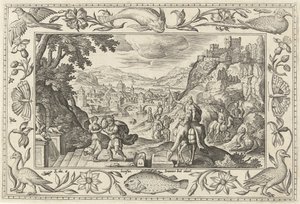 Rebecca and Eliezer at the Well (Landscapes with Biblical, Mythological Scenes and Hunting Scenes)