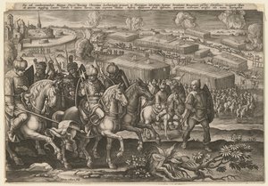 The Siege of Vienna by Turkish Army by Adriaen Collaert