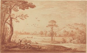 Hunters Resting by a River