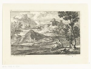 Landscape with Castle by Adriaen Frans Boudewyns