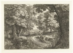 Landscape with Carriage by Adriaen Frans Boudewyns