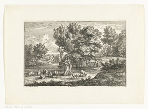 Landscape with Two Shepherdesses by Water