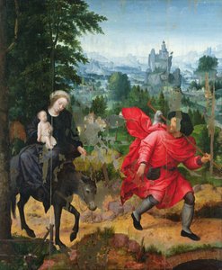 Flight into Egypt by Adriaen Isenbrandt or Isenbrant