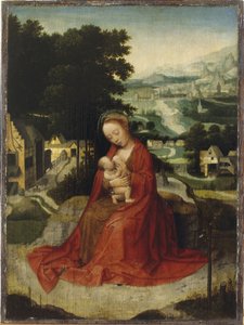 The Rest on the Flight into Egypt by Adriaen Isenbrandt or Isenbrant
