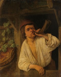 A Baker Sounding His Horn