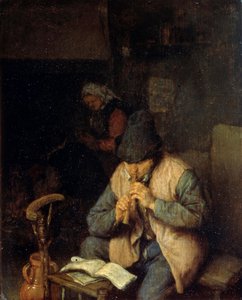 A Flautist by Adriaen Jansz. van Ostade