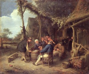 After Work in the Country by Adriaen Jansz. van Ostade