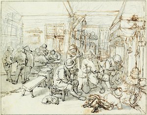 Company of Peasants in a Tavern, ca 1675