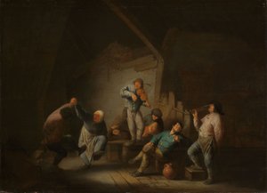 Dancing Couple by Adriaen Jansz. van Ostade