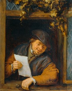 The Reader at the Window by Adriaen Jansz. van Ostade