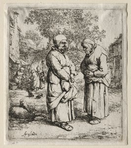 The Two Gossips by Adriaen Jansz. van Ostade