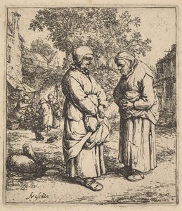 Two Gossips by Adriaen Jansz. van Ostade
