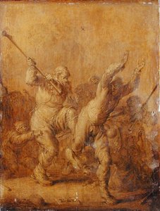 Beggars Fighting