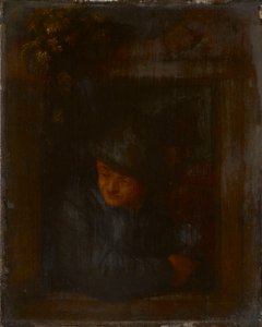 A Peasant Leaning on a Window Ledge by Adriaen van Ostade