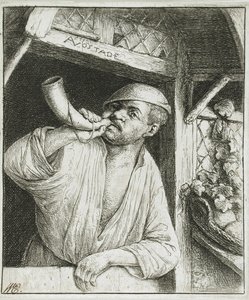 Baker Sounding His Horn by Adriaen van Ostade