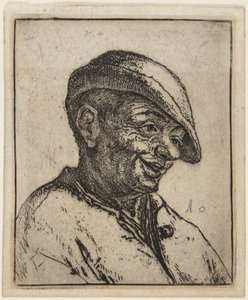 Bust of a Laughing Peasant by Adriaen van Ostade