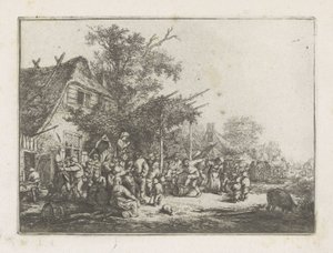 Dancing Peasants in Front of an Inn