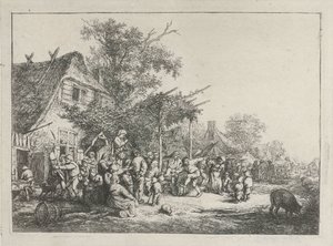Dancing Peasants in Front of an Inn