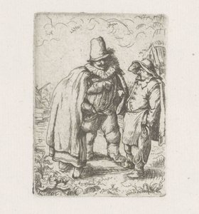 Man with Ruff with a Peasant Couple