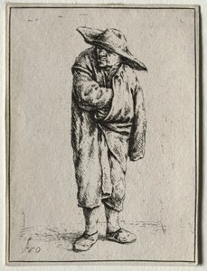 Peasant with his Hand in his Cloak by Adriaen van Ostade