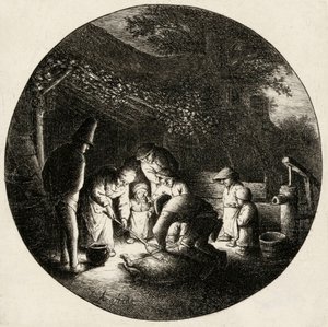 Slaughter of a Pig by Adriaen van Ostade