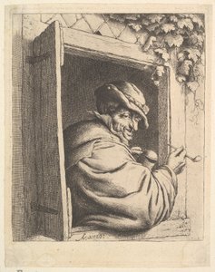 Smoker at the Window by Adriaen van Ostade