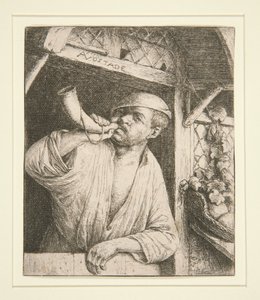 The Baker Sounding his Horn by Adriaen van Ostade