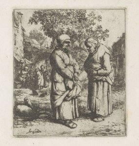 Two Old Women in Conversation by Adriaen van Ostade