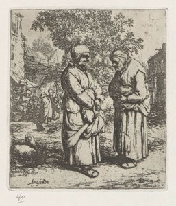 Two Old Women in Conversation by Adriaen van Ostade