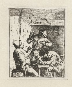 Two Smokers and a Drinker in an Inn (The Smokers)