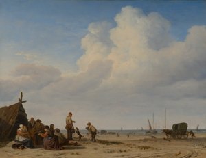 Beach Scene by Adriaen van de Velde