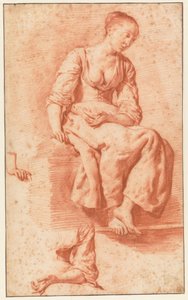 Seated Girl by Adriaen van de Velde