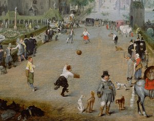 A Jeu de Paume Before a Country Palace by Adriaen van de Venne