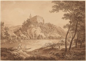 View of Castle Sachsenburg by Adrian Zingg