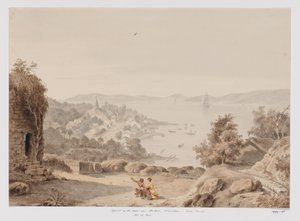 View of Ternate and the Roadstead of Ternate, the West Coast of Halmahera, North Moluccas by Adrianus Johannes Bik