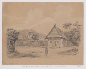 View of Village with Church on Kisar, South Moluccas