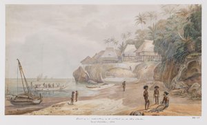 View of a Settlement on the East Coast of Workai, Aru Islands, Southeast Moluccas by Adrianus Johannes Bik