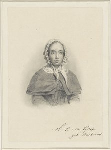 Portrait of Maria Geertruida de Goeje-Barbiers by Adrianus Johannes Ehnle