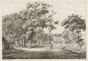 Village Scene by Adrianus Serné