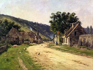 Village Street with Figures