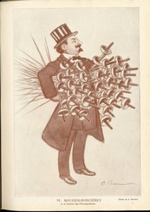 Fantasio, ca. 1912 - Illustration of A Barrere (1874-1931): Fencing - Rouzier Dorcieres by Adrien Barrere
