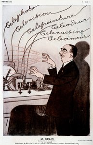 Humorous image about Belin and his belinographer by Adrien Barrere